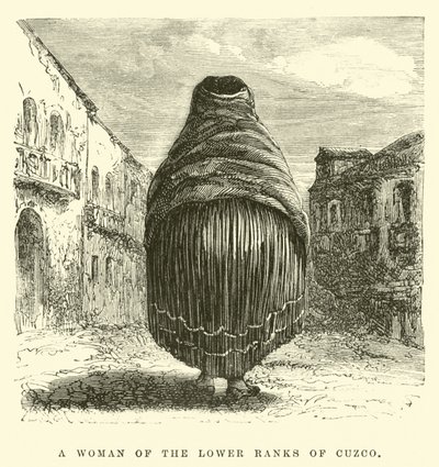 Una donna delle classi inferiori di Cuzco da Edouard Riou